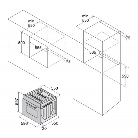 Духовой шкаф Fabiano FBOR 41 Ivory A-25